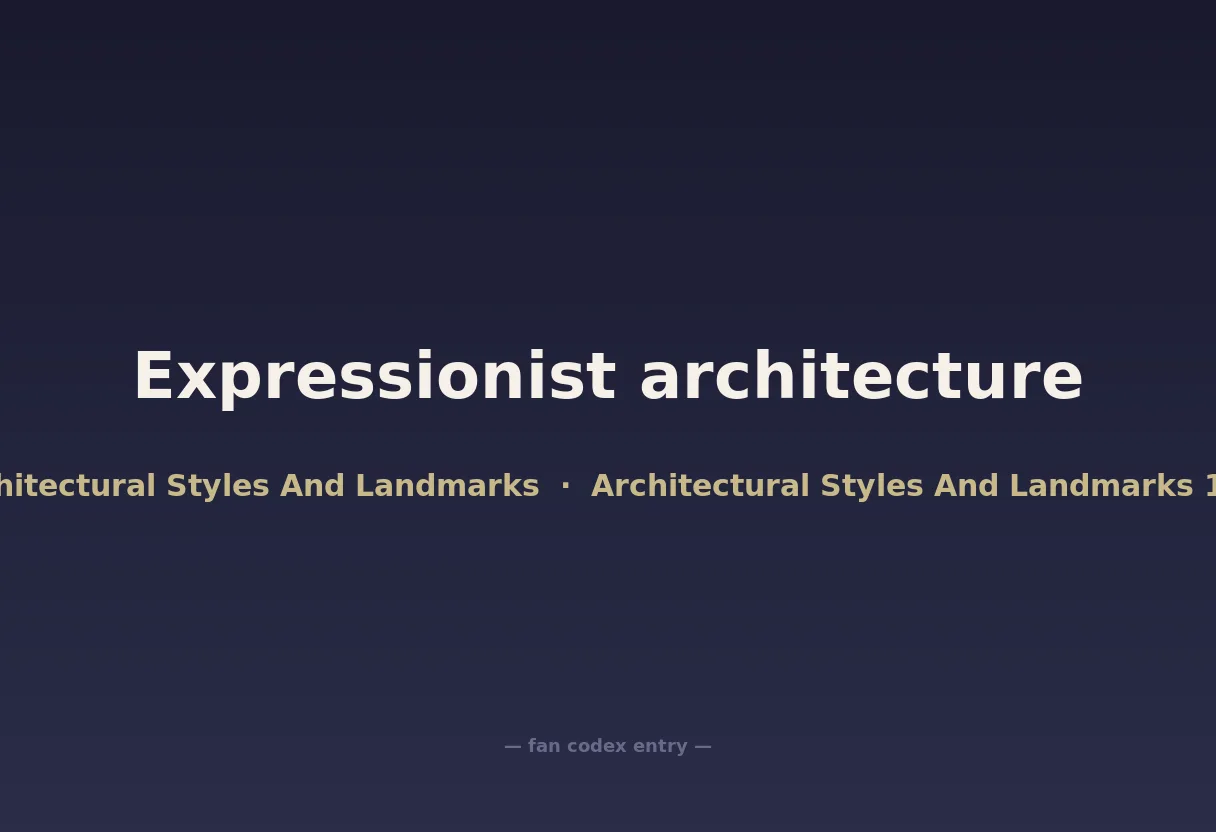 Expressionist architecture