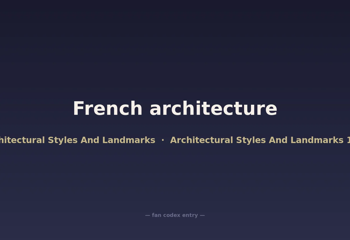 French architecture