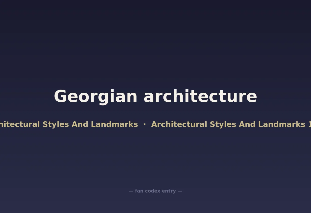 Georgian architecture