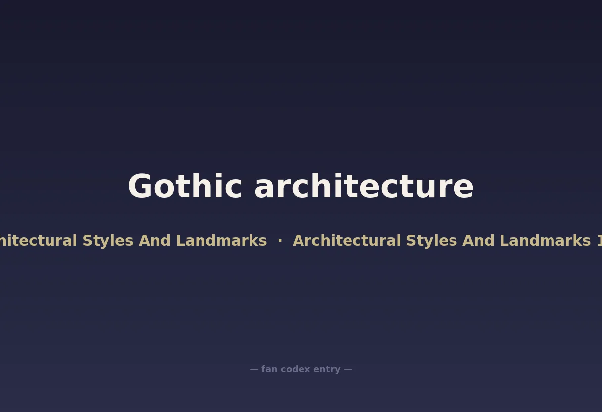 Gothic architecture