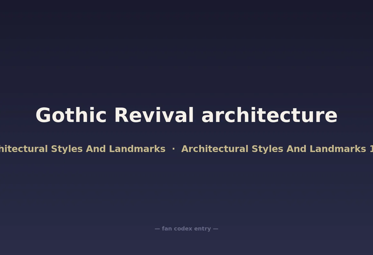 Gothic Revival architecture