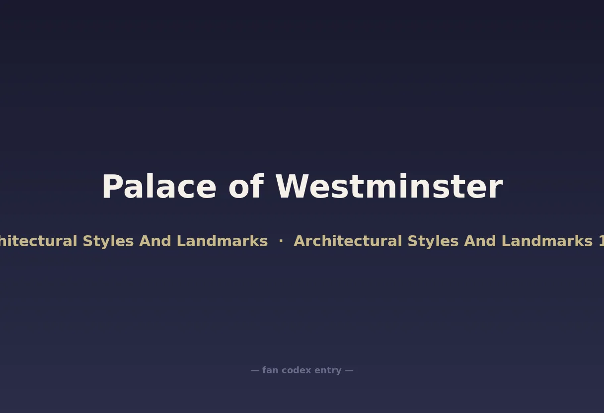 Palace of Westminster