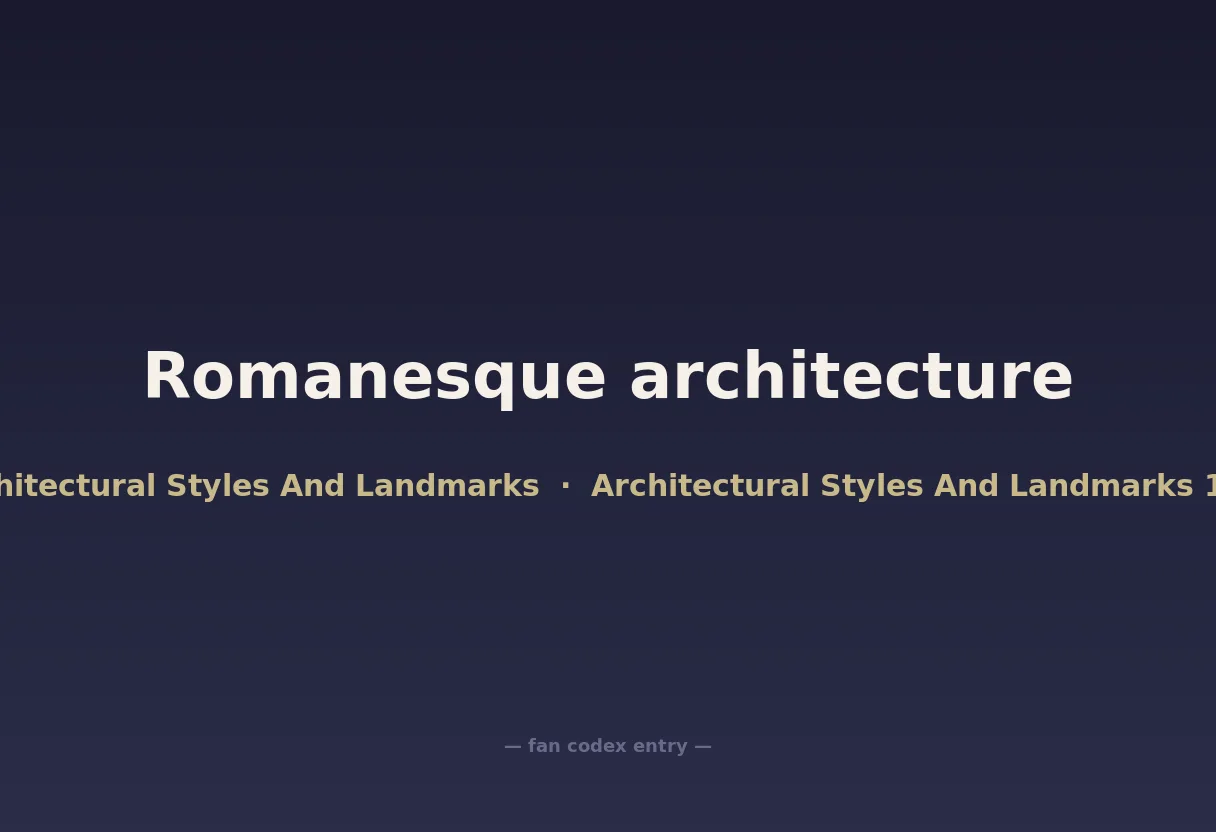 Romanesque architecture
