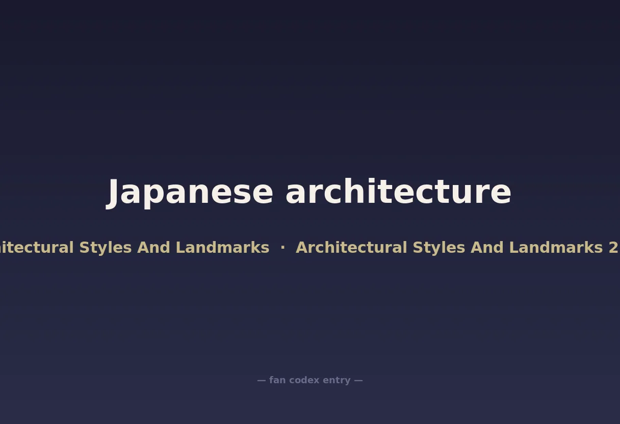 Japanese architecture